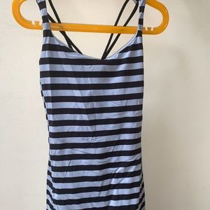 Lululemon Tank Top - Purple / Black Striped